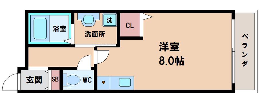 アキュラメゾン(1K/1階)の間取り写真