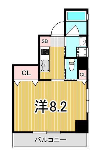AXISFLOW(1K/2階)の間取り写真