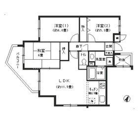 エクセル エヌ・ケー(3LDK/1階)の間取り写真