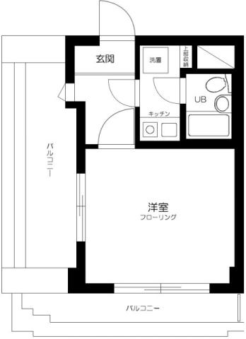 プライム目黒(1K/3階)の間取り写真