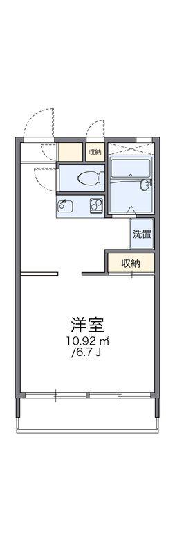 レオパレス要町II(1K/2階)の間取り写真