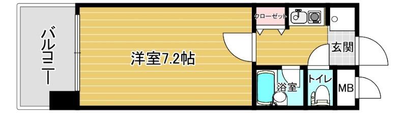 リファレンス東公園II(1K/2階)の間取り写真
