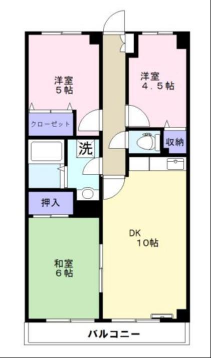 レピドール福田I(3LDK/6階)の間取り写真