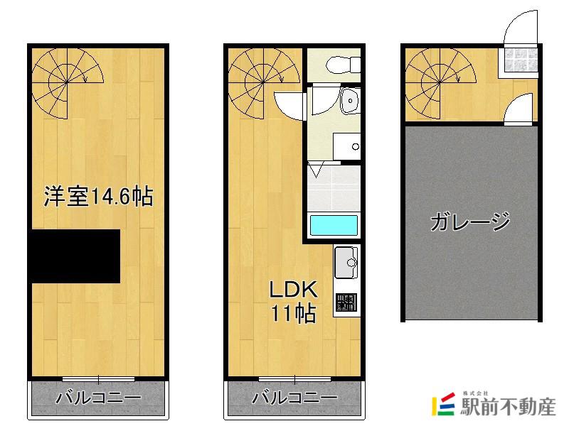 EVO MATERIA(1LDK/1階)の間取り写真