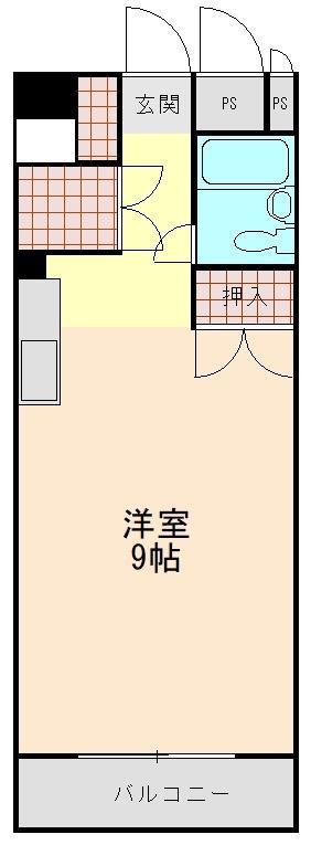 パンドラマンション(ワンルーム/2階)の間取り写真