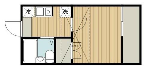 DANDELION HOUSE深谷(1K/2階)の間取り写真