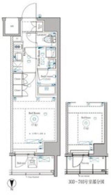 DIPS野方RESIDENCE(1K/4階)の間取り写真