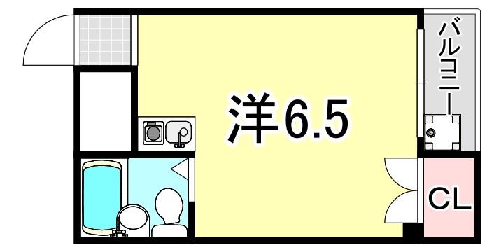 パーソナルマンション杭瀬1(ワンルーム/3階)の間取り写真