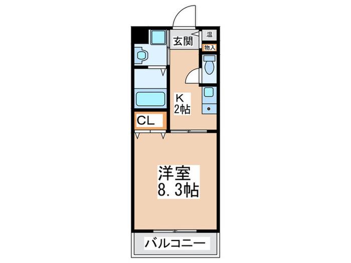 ソフィア(1K/5階)の間取り写真