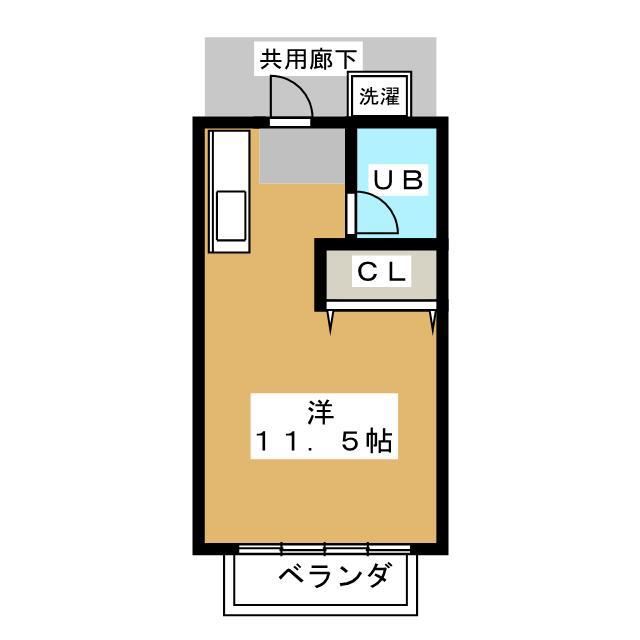メゾンド池田(ワンルーム/2階)の間取り写真