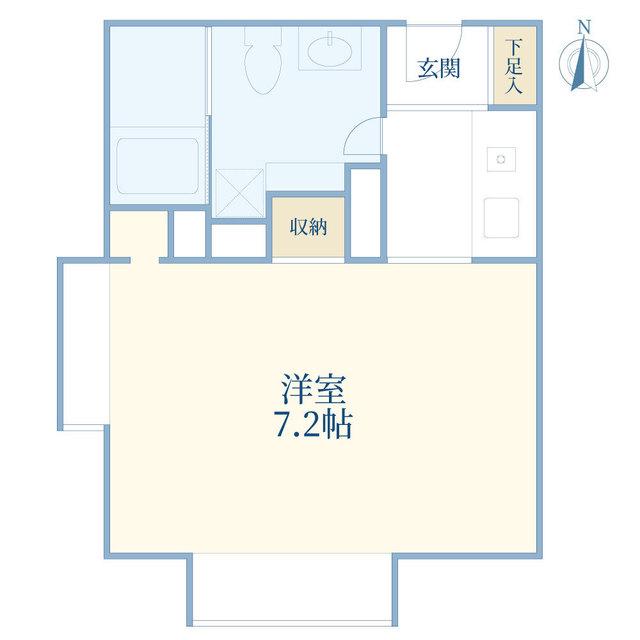 パールマンション初台(ワンルーム/2階)の間取り写真