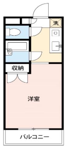 コーポレイメイ(1K/1階)の間取り写真
