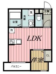 エスペリオ道場南(1LDK/3階)の間取り写真