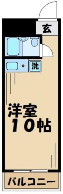 T´S GARDEN永山(ワンルーム/2階)の間取り写真