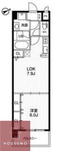 アーバンフラッツ城東(1LDK/3階)の間取り写真