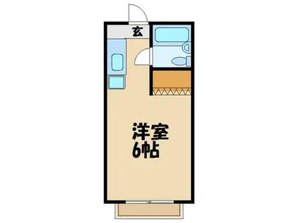 サニーコーポ守屋(ワンルーム/1階)の間取り写真