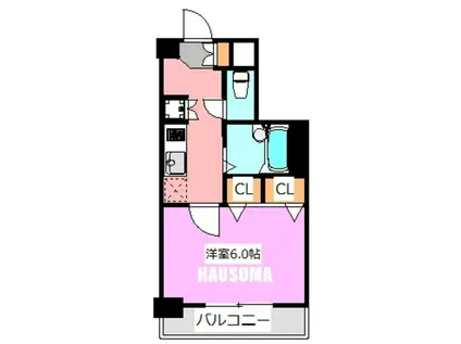 プレール・ドゥーク文京本駒込(1K/7階)の間取り写真