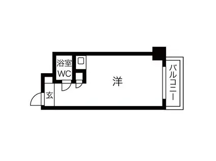 サンハイツ喜多村(ワンルーム/3階)の間取り写真