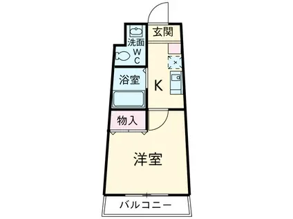 セラヴィ坂崎(1K/1階)の間取り写真