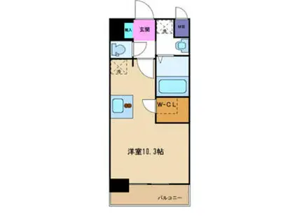 プレサンス新神戸駅前(ワンルーム/6階)の間取り写真