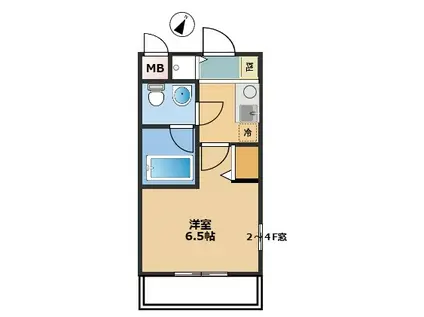 ベルハイム西荻窪第4(1K/4階)の間取り写真