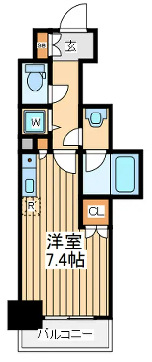 クリオコンフォート府中 6階階 間取り