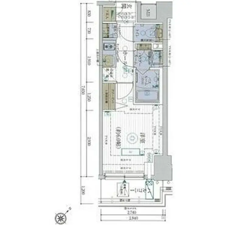 エステムプラザ品川西小山 3階階 間取り