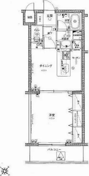 グリフォーネ横浜・妙蓮寺 3階階 間取り