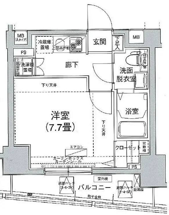 アイル文京白山 7階階 間取り