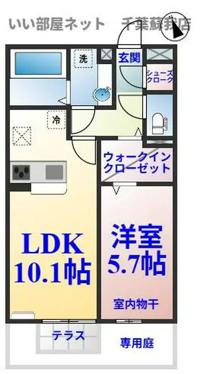 ガーデンハイツ・モッコク 1階階 間取り