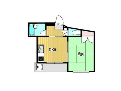 ラフォーレ町屋(1DK/3階)の間取り写真