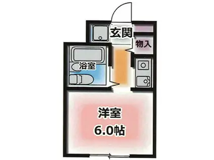 ロイヤルコート山本通(ワンルーム/1階)の間取り写真