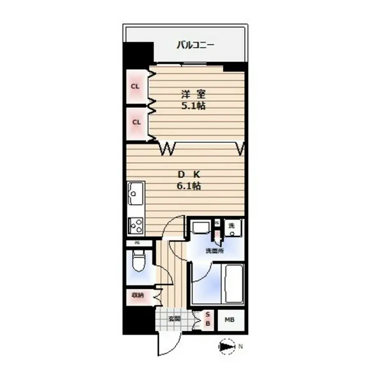 デュオ・スカーラ中野坂上 7階階 間取り