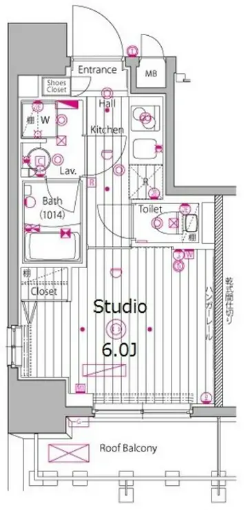 ガーラ・プレシャス渋谷六本木通り 11階階 間取り