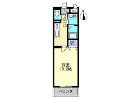 マリベール YUME(1K/3階)の間取り写真