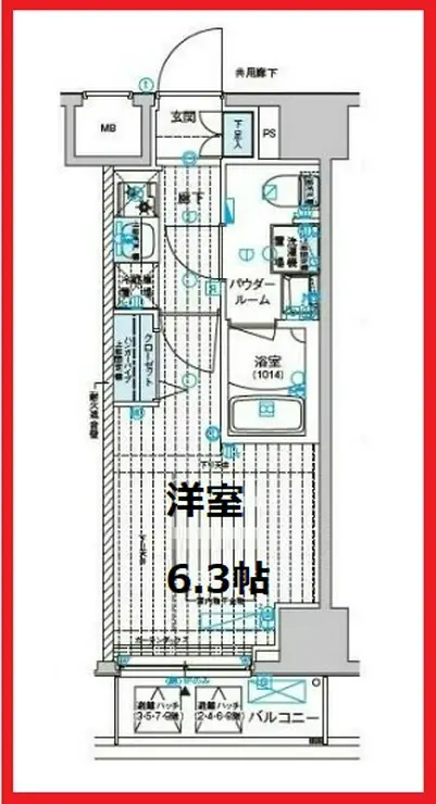 メインステージ千住中居町 1階階 間取り