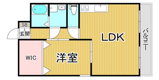 イマキタハイツ18(1LDK/1階)の間取り写真
