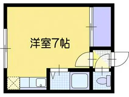 リベルタ文京台(ワンルーム/1階)の間取り写真