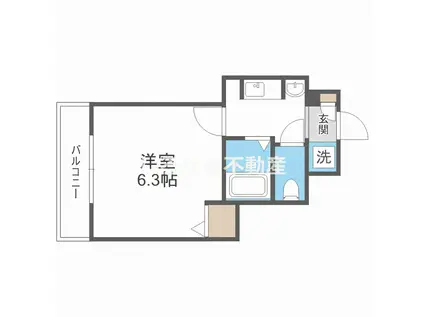 ルミエール備後町(1K/5階)の間取り写真