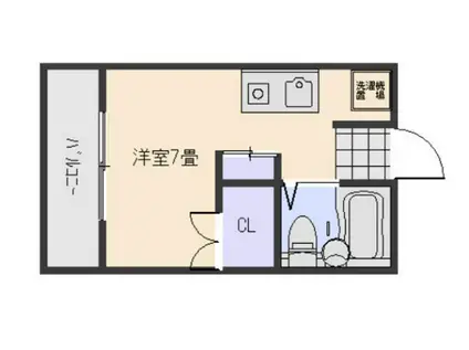 アンシャンテ住吉(ワンルーム/8階)の間取り写真