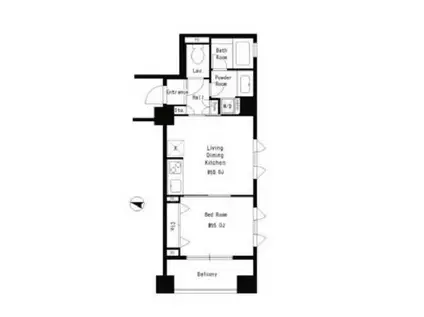 パークキューブ本郷(1LDK/3階)の間取り写真