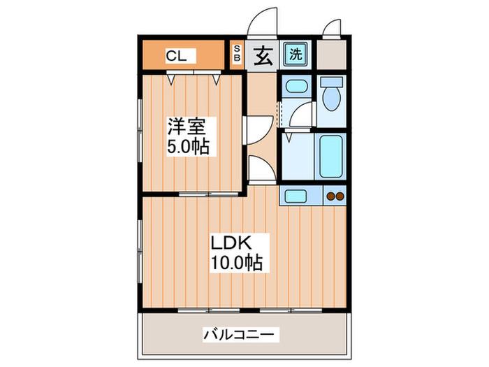 MPLAZA香里壱番館(1LDK/4階)の間取り写真