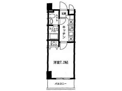 ベルウッド両国(1K/5階)の間取り写真