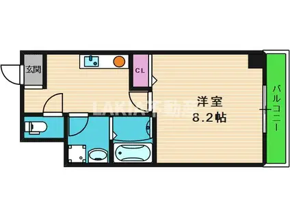 メゾンTKC(1K/2階)の間取り写真