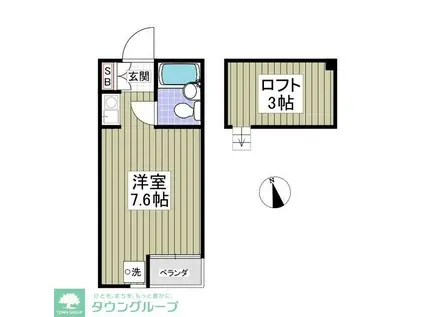 ブルーメだいや(ワンルーム/1階)の間取り写真