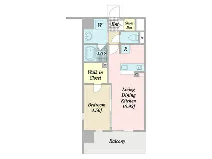 ベガサークル立花(1LDK/3階)の間取り写真