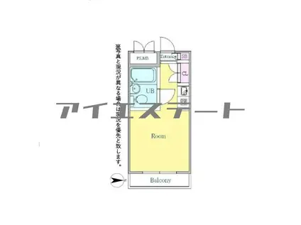 トップ西八王子(ワンルーム/3階)の間取り写真