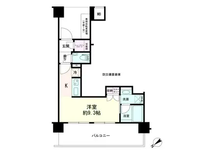デュオステージ横濱天王町(ワンルーム/2階)の間取り写真