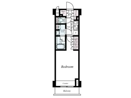 ルーブル大島参番館(1K/2階)の間取り写真