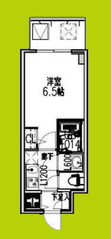 S-RESIDENCE布施AVENTRA(1K/13階)の間取り写真